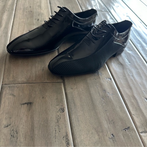 M2 black Lace up oxfords new sz 40 Morvati - Picture 4 of 8